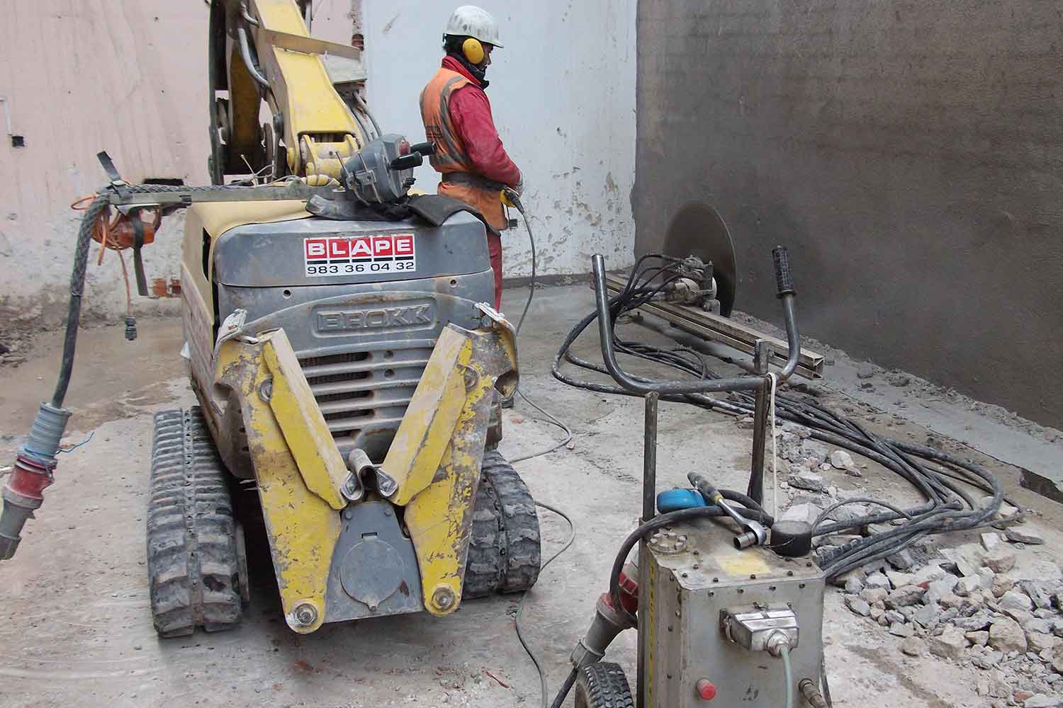 Perforación corte diamante