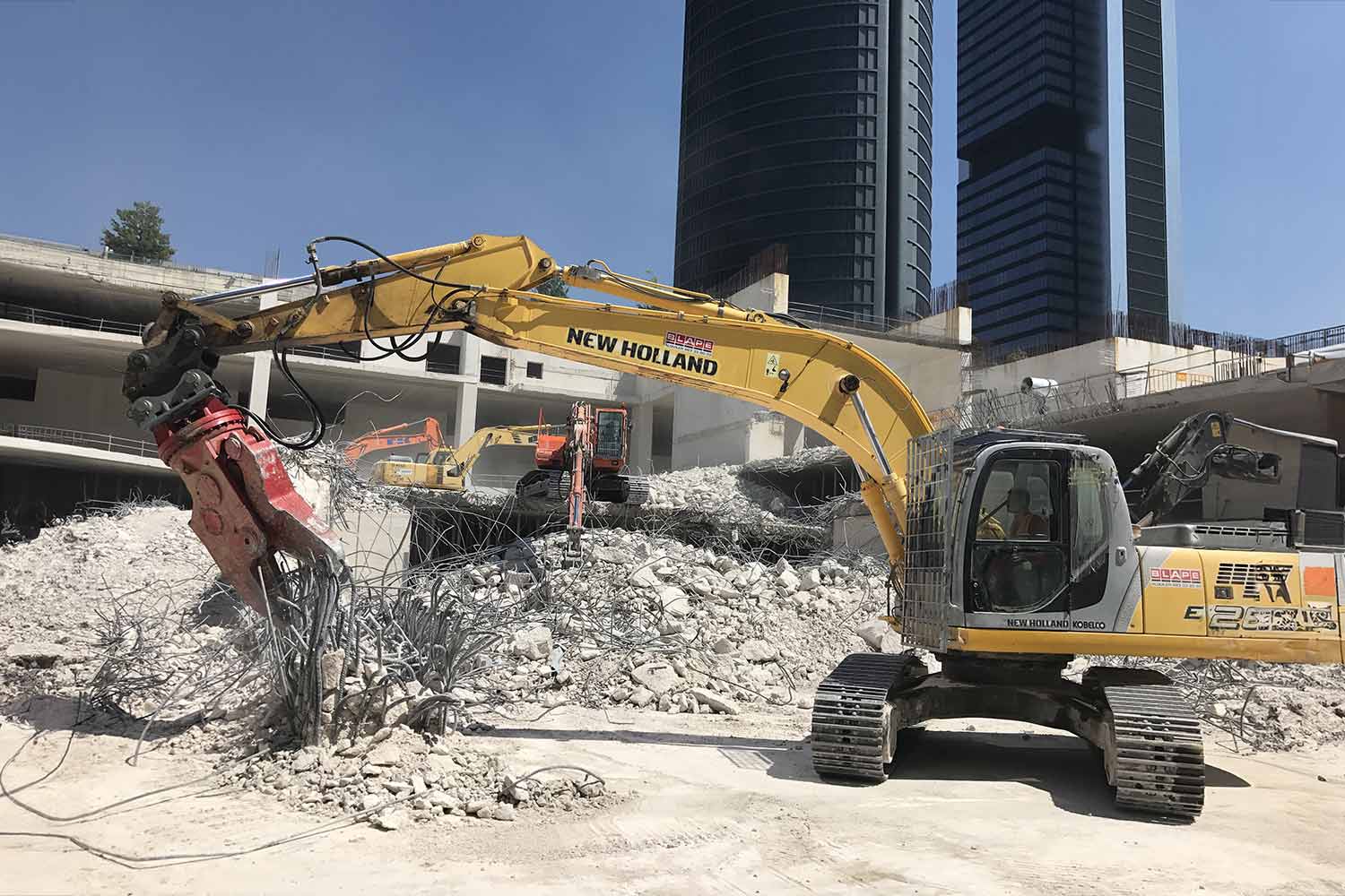 Maquinaria e implementos de demolición